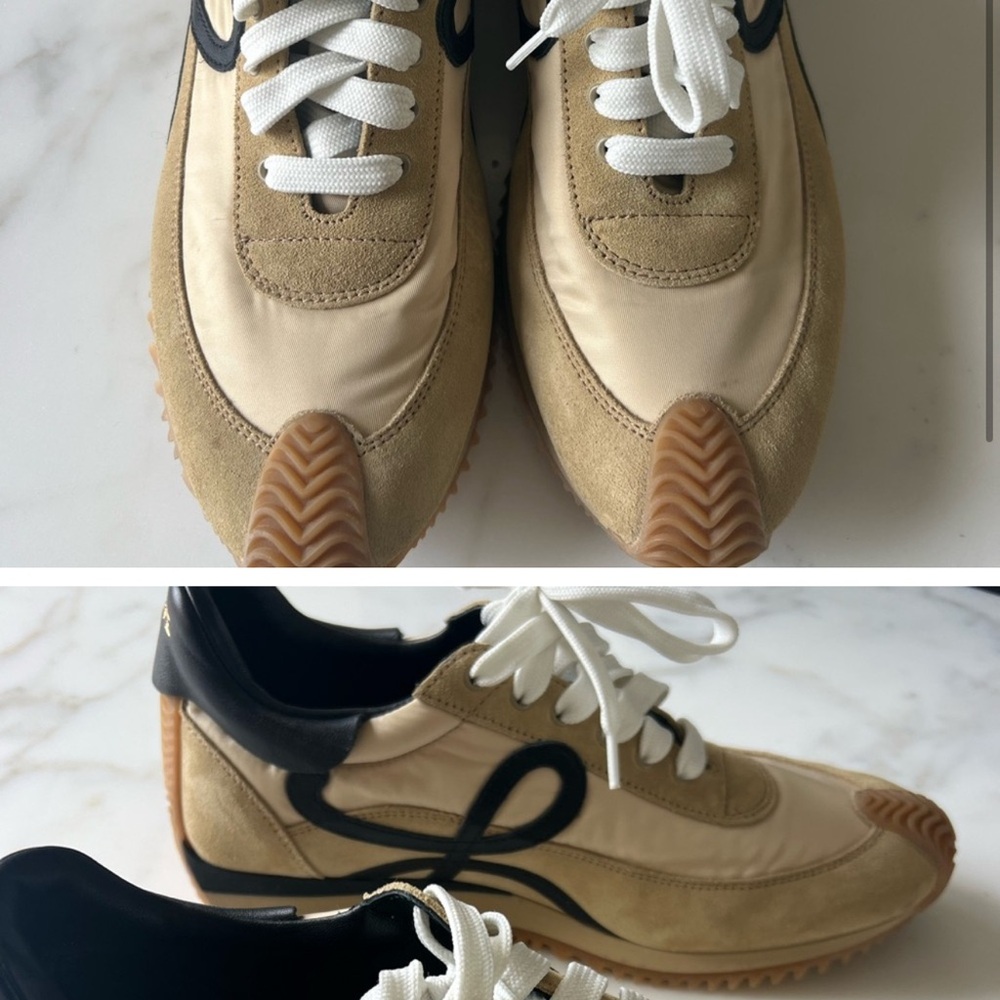 Loewe Cream and Black Sneakers - Picture 2 of 8
